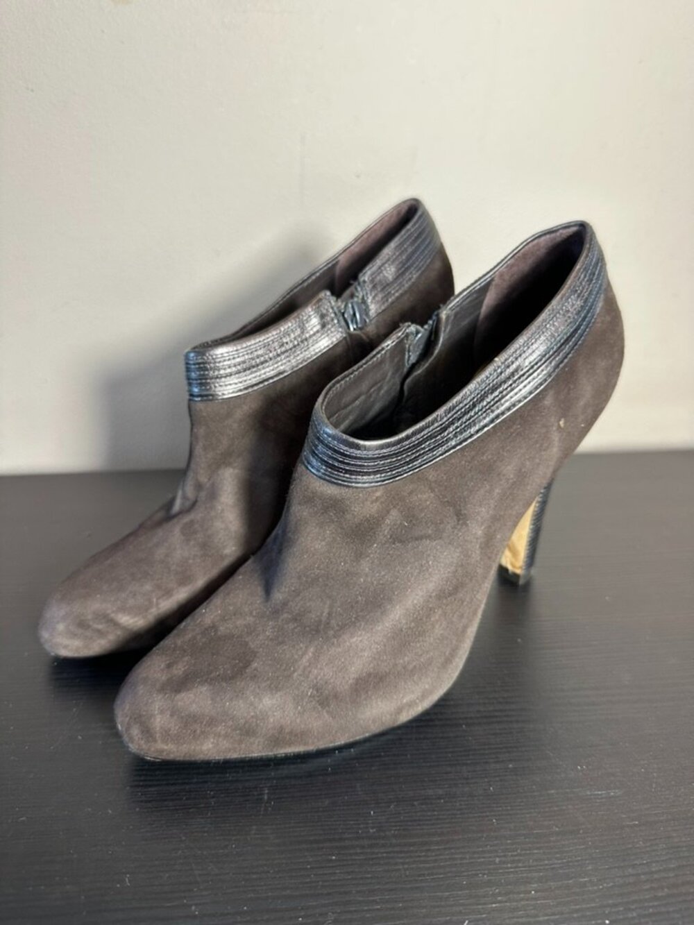 Cole Haan Brown Suede Ankle Booties Women's US 7.5